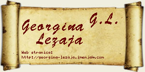 Georgina Ležaja vizit kartica